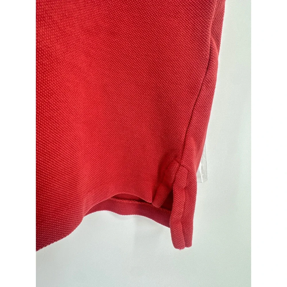 Polo Ralph Lauren Mens XL Custom Slim Fit Short Sleeve Polo Shirt Red Blue Pony